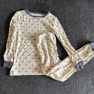 Sweet Bamboo Heart Patterned Pajamas